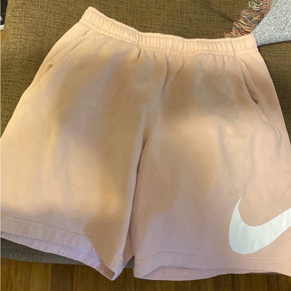 Peach colored large Nike Sweatshorts